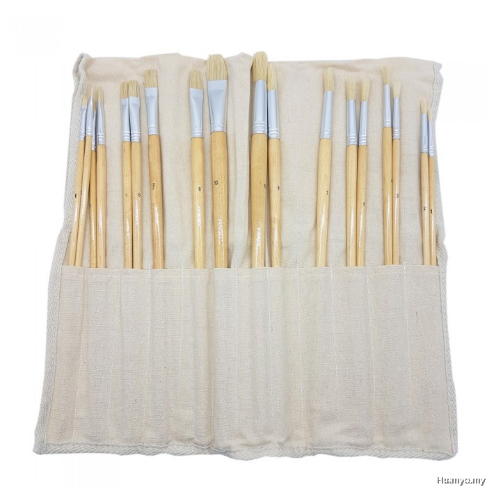 Reeves Artist Brush Roll (18 Hog Brushes)